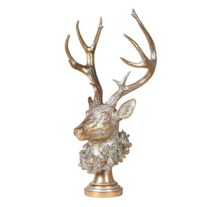 Reindeer head on stand