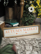 Autumn market sign