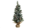 Frosted pinecone mini tree
