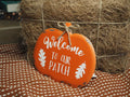 Welcome to our patch hanging pumpkin