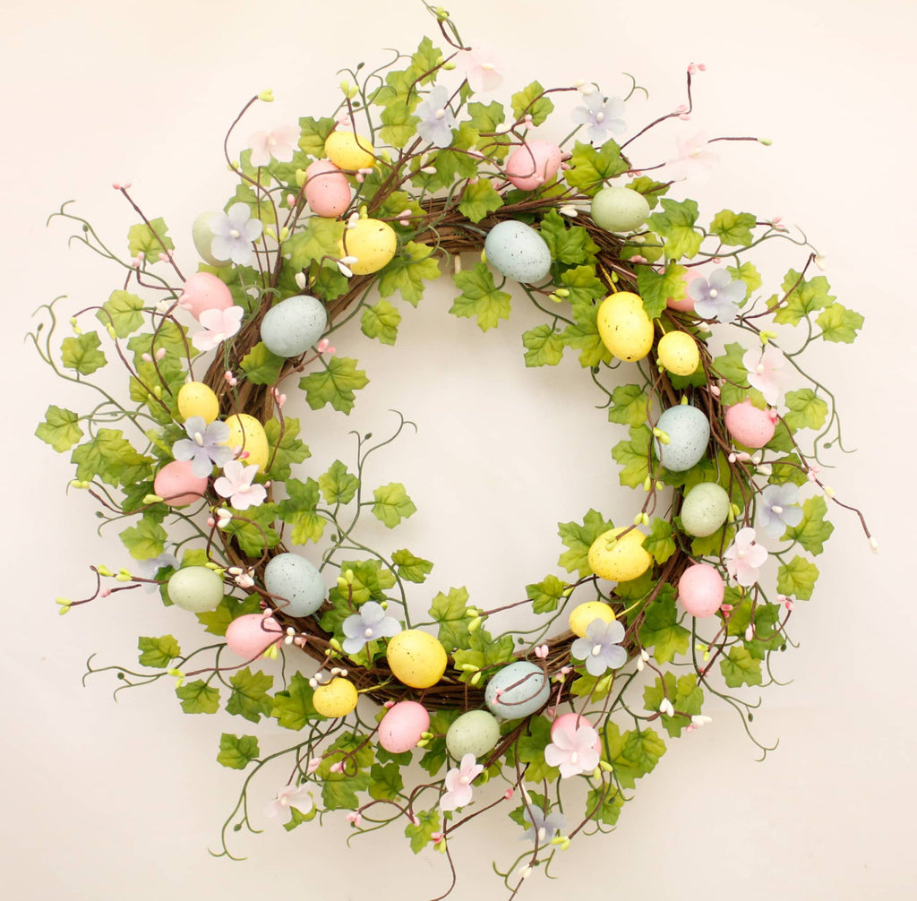 Easter vine whimsy wreath