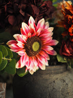 Fuschia pink sunflower