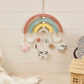 Mini farm welcome to the world wooden rainbow mobile