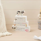 Mini farm wood stacking block