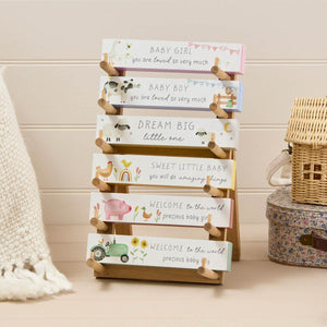 Mini farm wood tabletop block