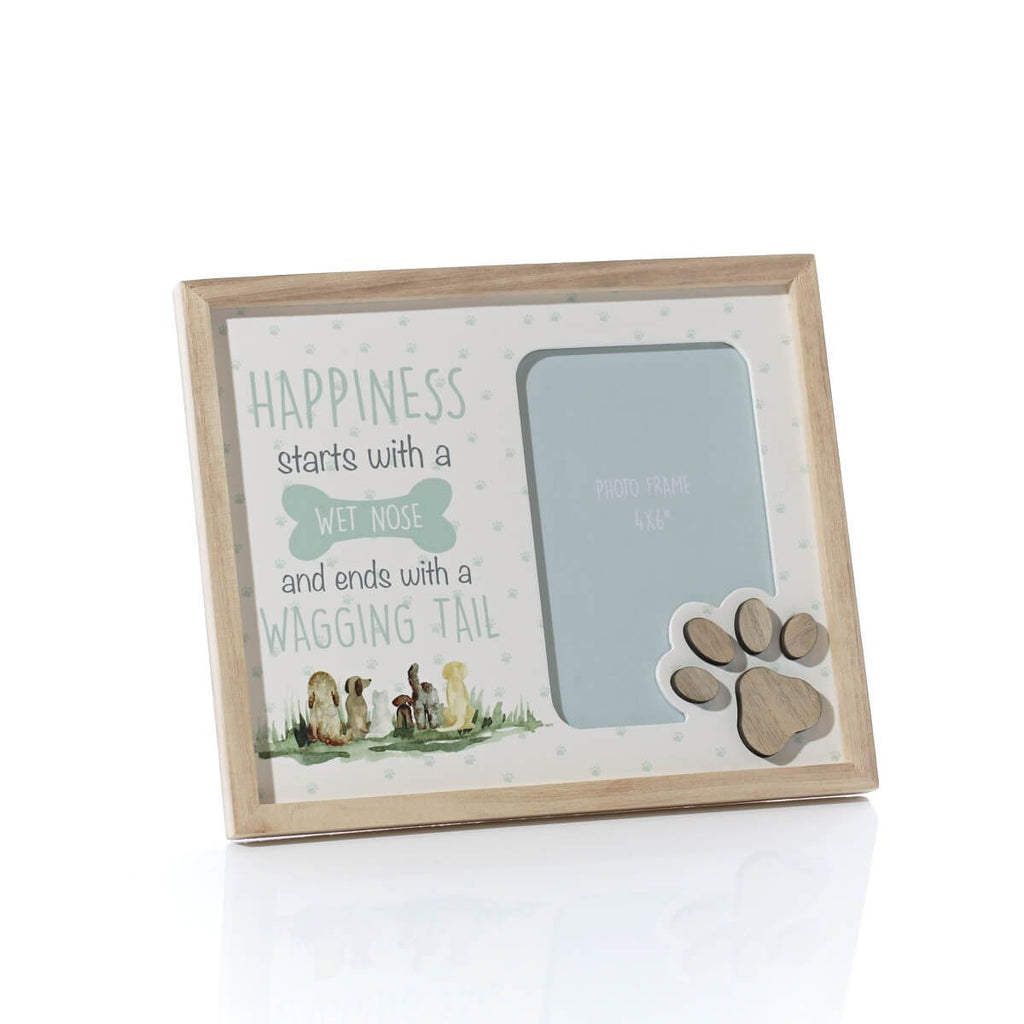Happiness starts with a pet photo frame