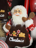 Baking Santa with wooden spoon (60cmH)