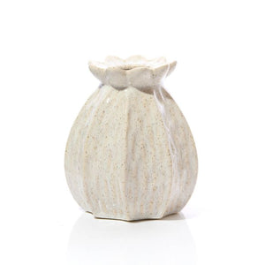 Ceramic poppy seed textured vase (large)