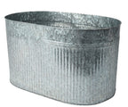 Planter zinc oval outdoor