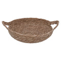 Natural woven bowl basket with handles