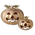 Gold Halloween pumpkins