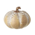 Fern leaf design gold pumpkin