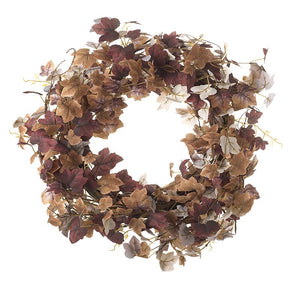 Rustic leaf wreath