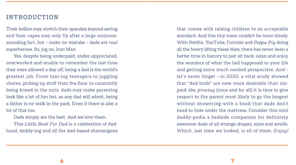 Little Book of Dad (Orange Hippo)