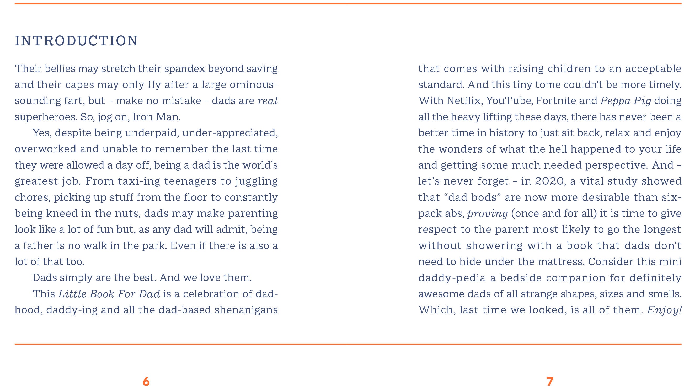 Little Book of Dad (Orange Hippo)