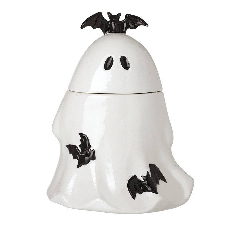 Ghost jar with bats