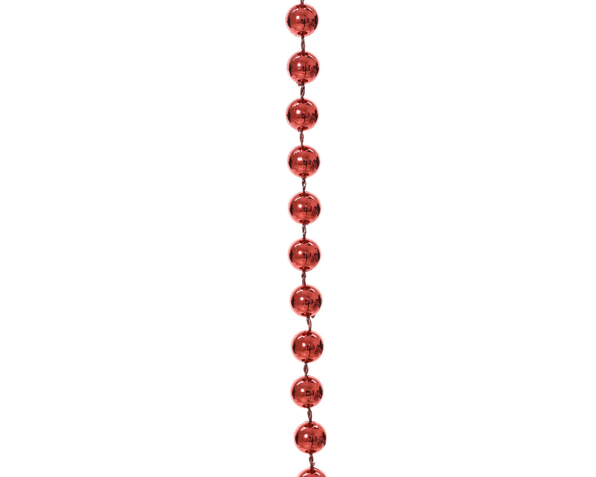Christmas red beaded garland