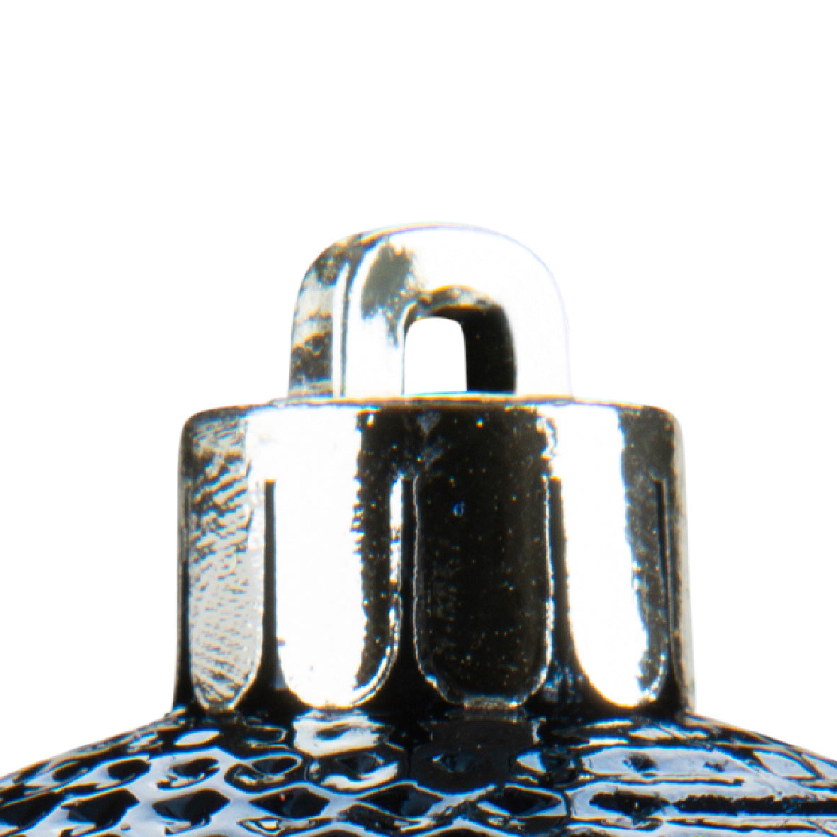 Shatterproof dark blue Matt shiny & glitter bauble mix