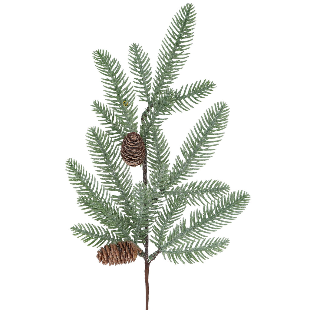 Fir tree spray with cones