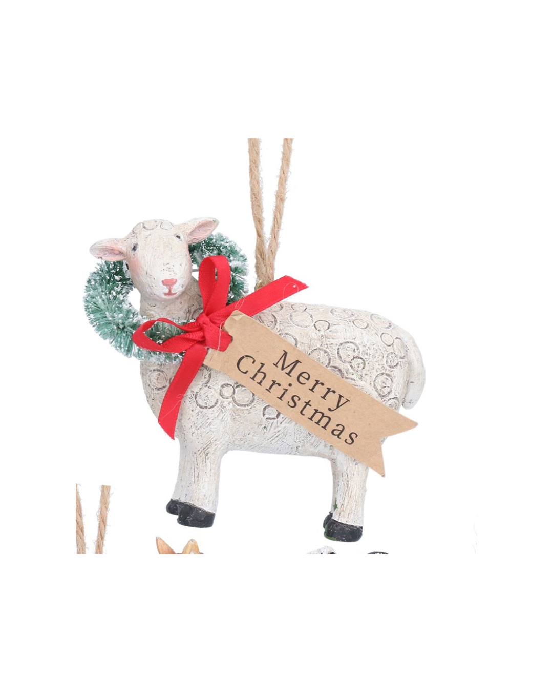 Festive horse/sheep/cow hanging dec