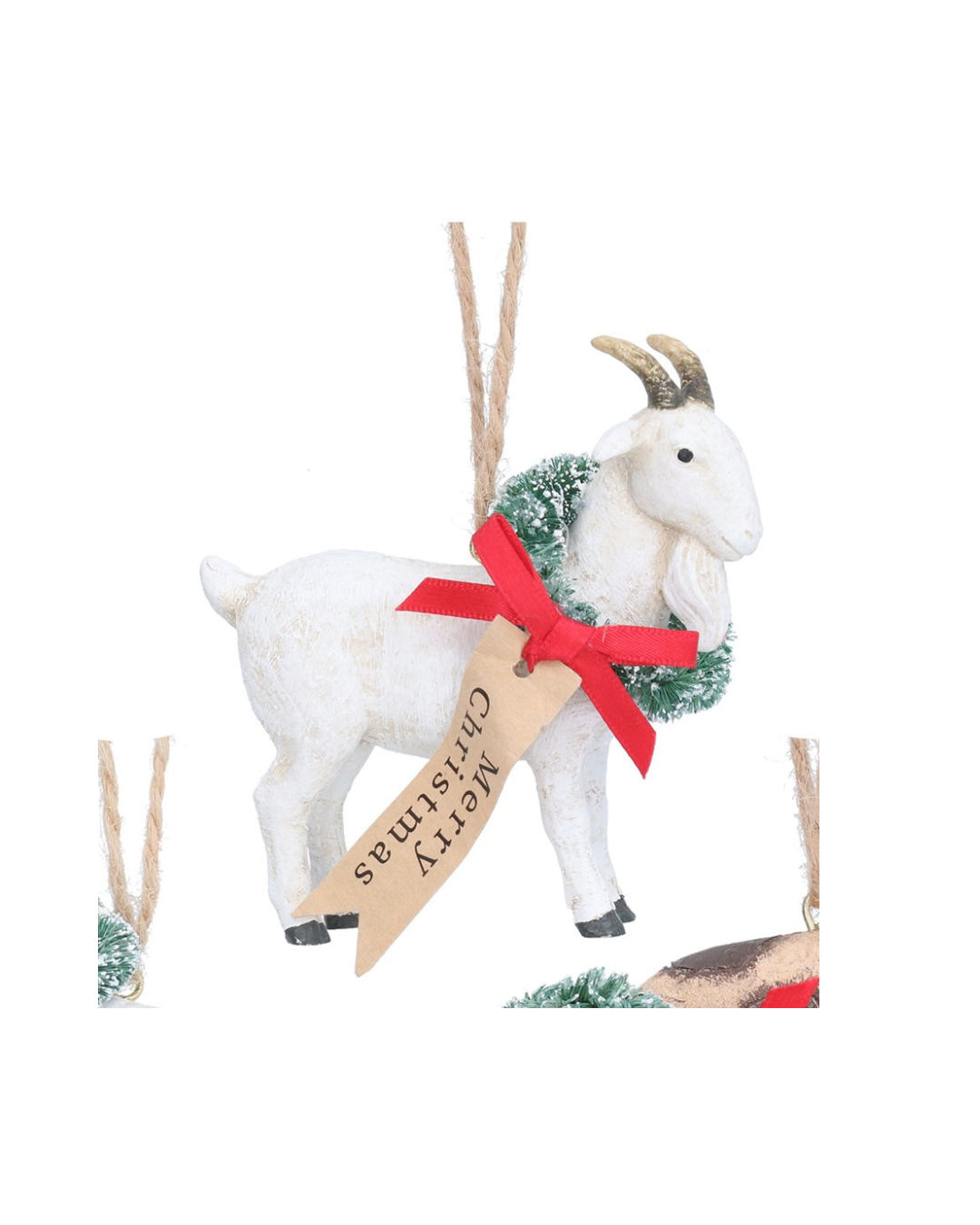 Festive goat/goose/pig hanging decs