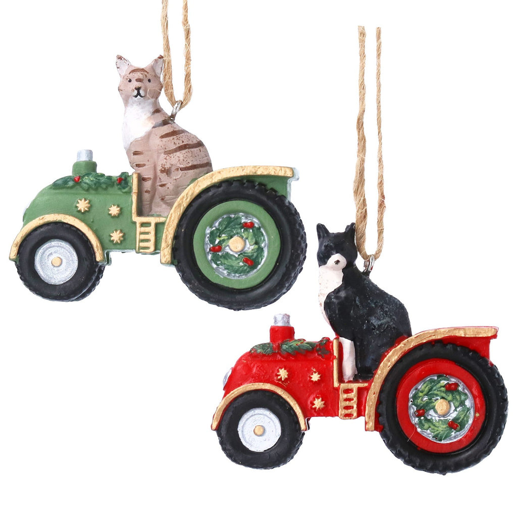 Cat/dog in tractor hanging dec