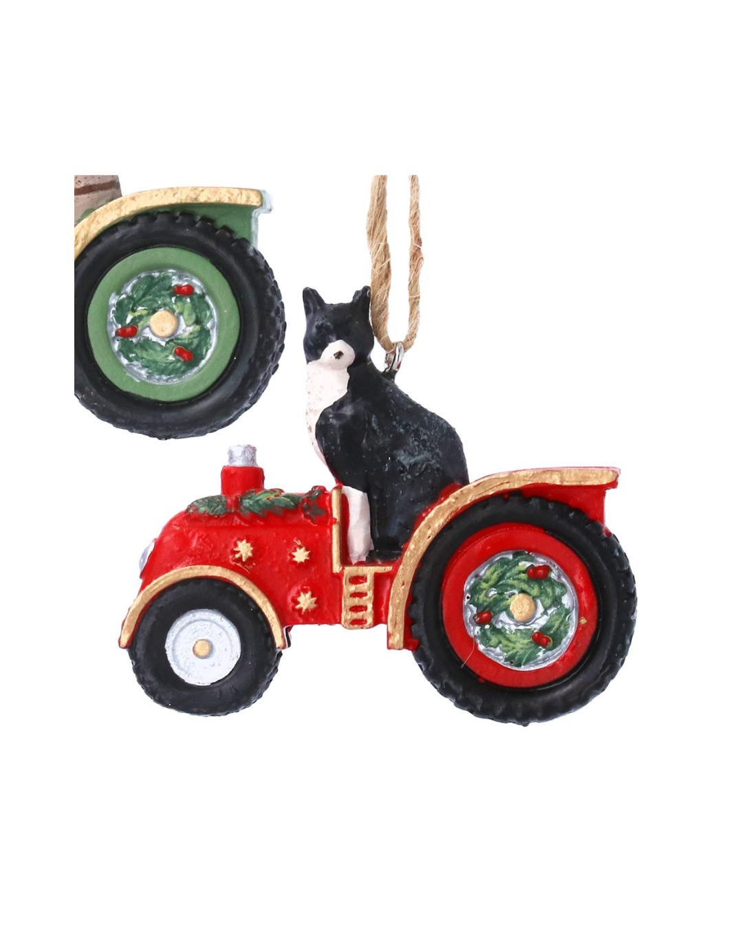 Cat/dog in tractor hanging dec
