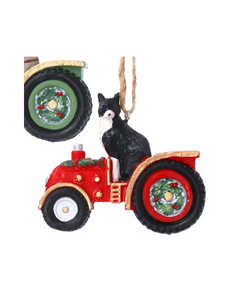 Cat/dog in tractor hanging dec