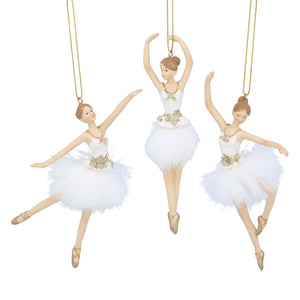 Cream & gold ballerina hanging decs