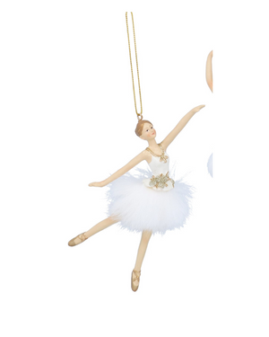 Cream & gold ballerina hanging decs