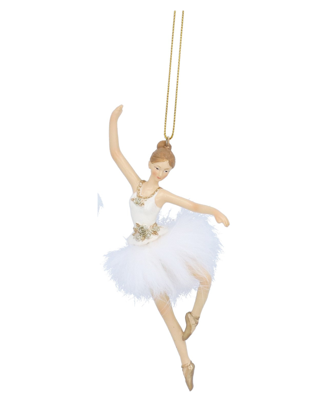 Cream & gold ballerina hanging decs