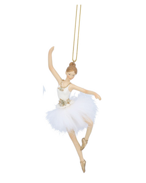 Cream & gold ballerina hanging decs