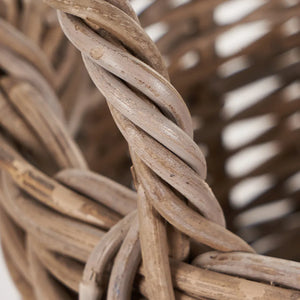 Grey Kubu oval handled baskets