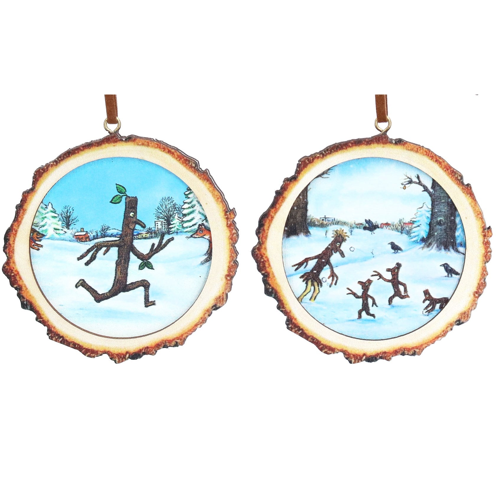 Stick Man printed wood dec
