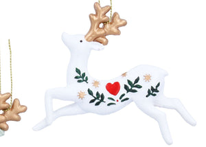 Alpine folk print reindeer