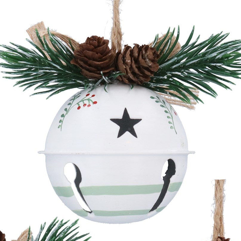 Green/white bell hanging dec