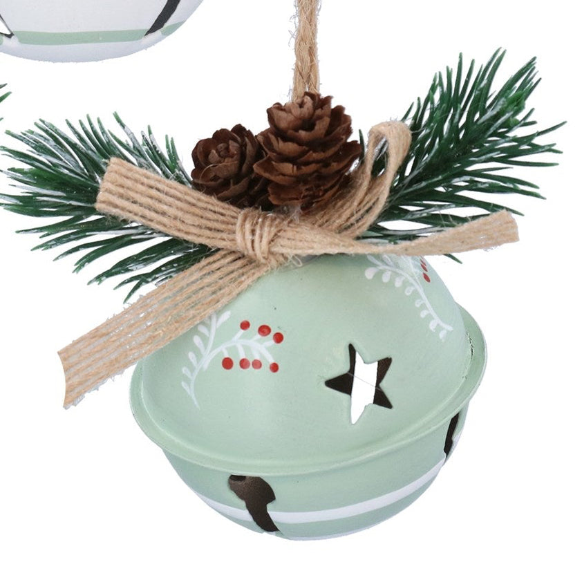 Green/white bell hanging dec