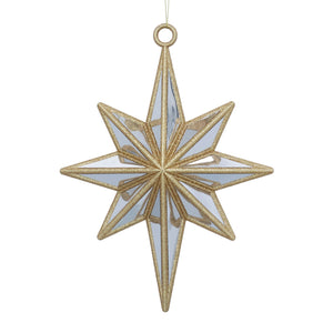 Gold mirror 8-point star dec