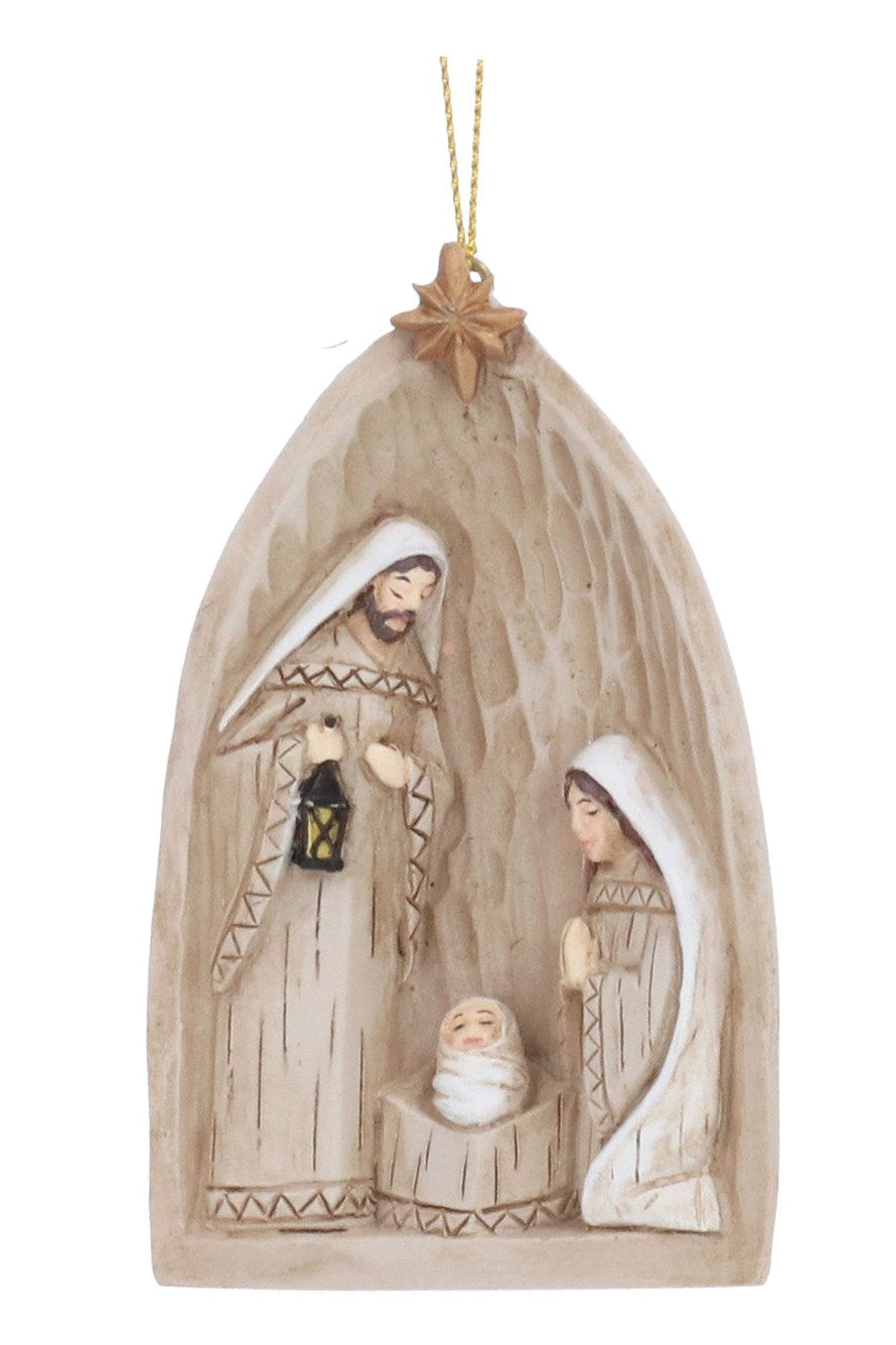 Nativity in Stable  hanging dec