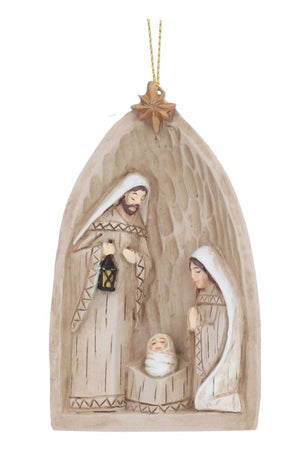 Nativity in Stable  hanging dec