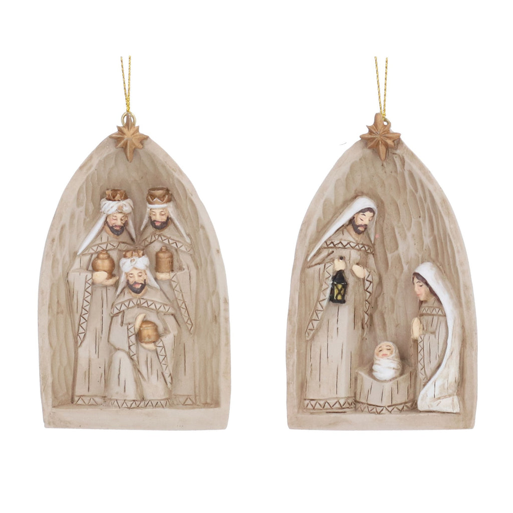 Nativity in Stable  hanging dec