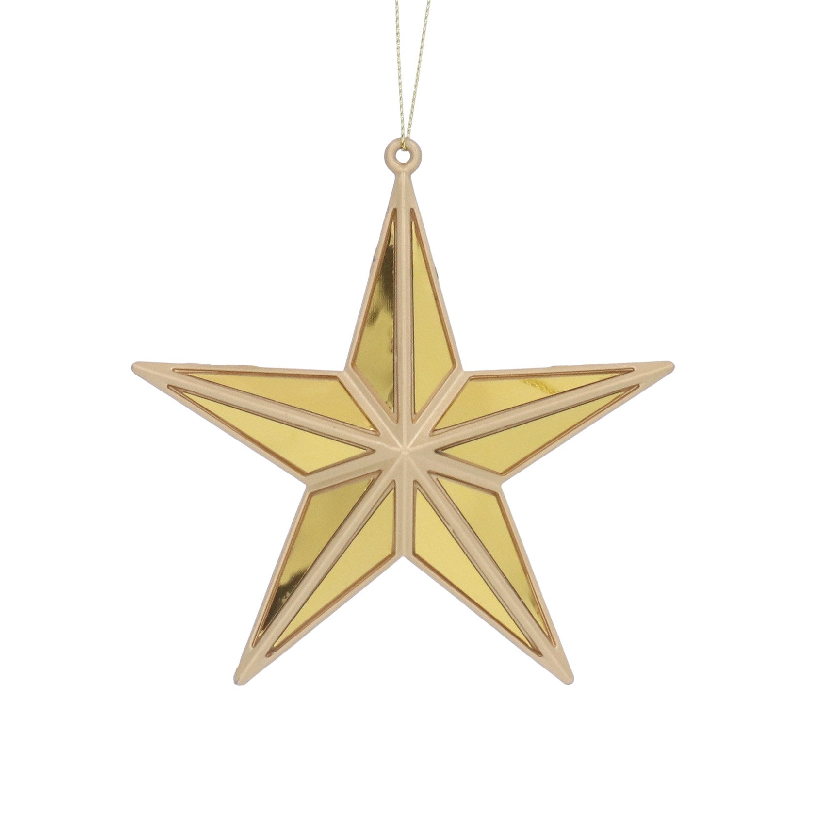 Gold mirrored 5-point star