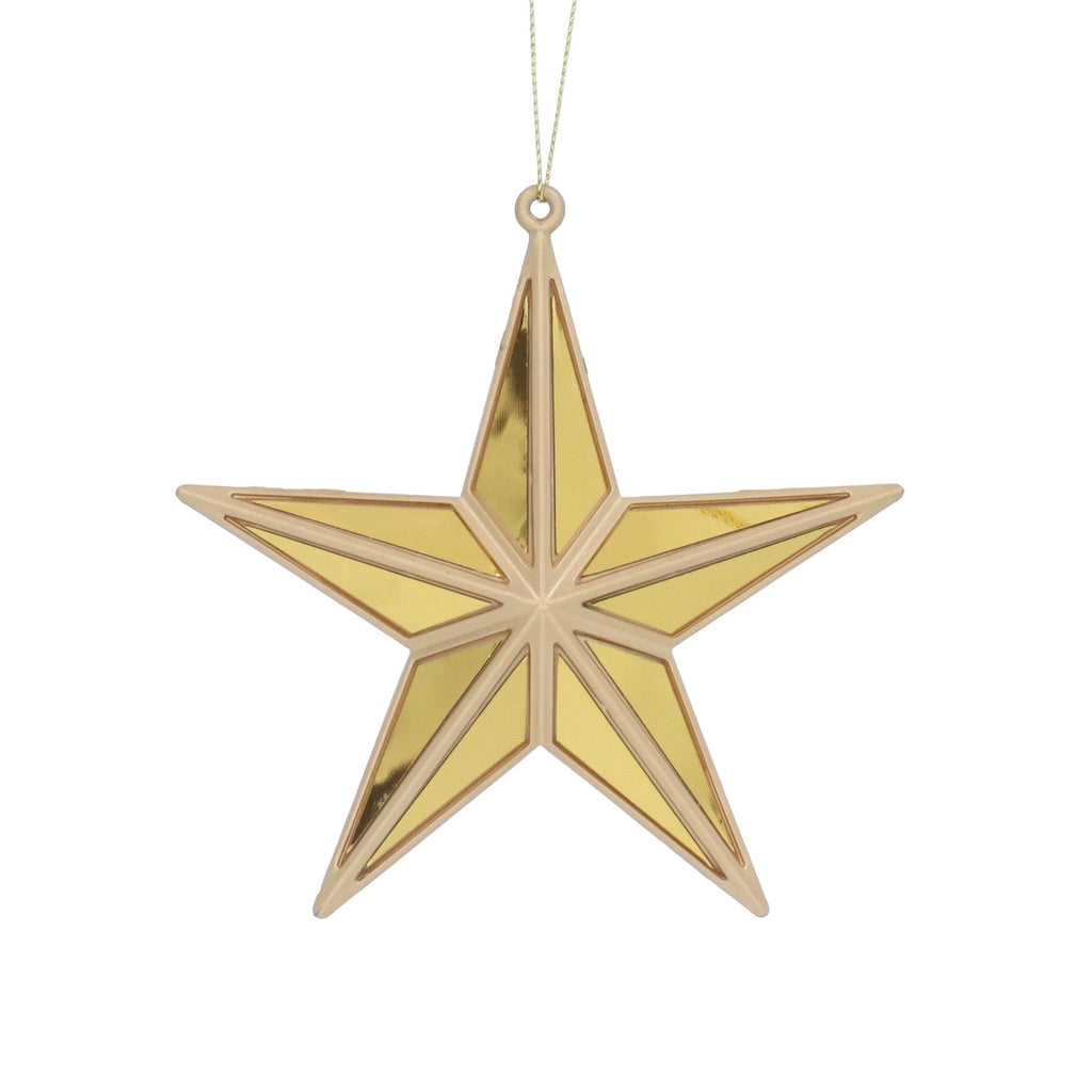 Gold mirrored 5-point star