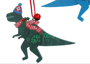 Jolly T-Rex wooden decs
