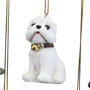 Canine friends hanging decorations