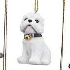Canine friends hanging decorations