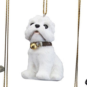 Canine friends hanging decorations