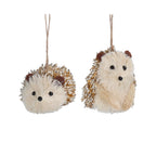 Gold bristle Hedgehog hanging decoration