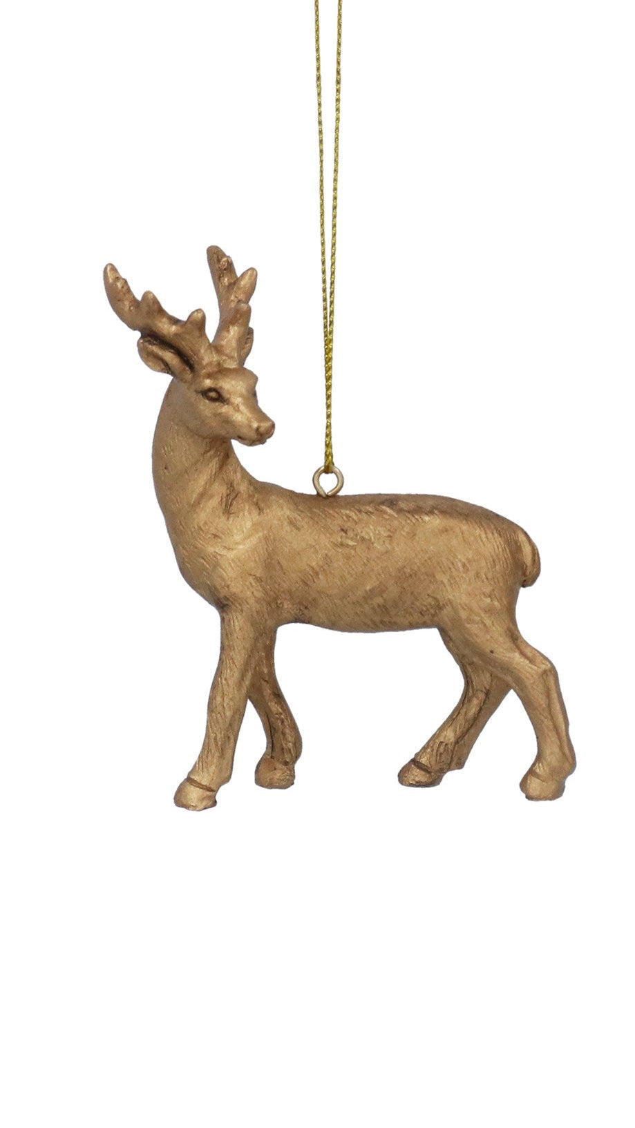 Old gold stag hanging decs