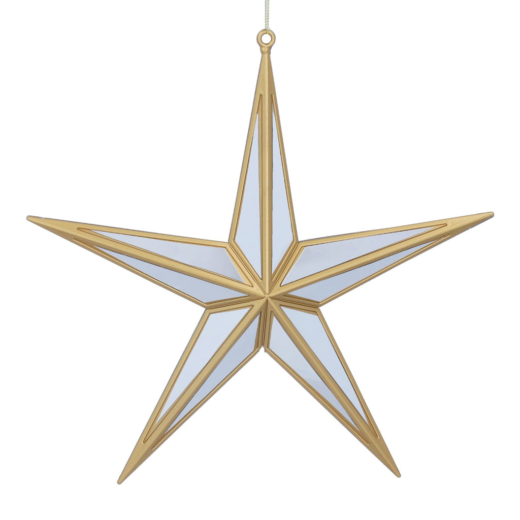 Gold/silver mirrored 5-point star